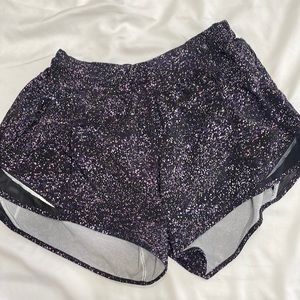 Purple- black Lululemon shorts